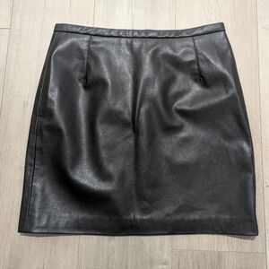 H&M vegan leather skirt